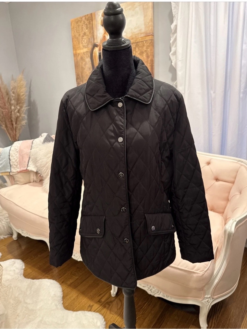 Lauren Ralph Lauren Black Quilted Puffer Jacket
